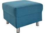 Hocker Home Affaire "Jamie", Blau (Petrol), B:54Cm H:38Cm T:54Cm, Microfaser Primabelle (100% Polyester);Struktur Fein ( 100% Polyester);Struktur Grob ( 100% Polyester);Luxus-Kunstleder, Hocker, Hocker