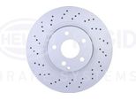 2X Hella 8DD 355 127-461 Disco Freno, Asse Anteriore