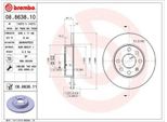 2X Disco Freno Brembo 08.8638.11 Per Opel Corsa C Hatchback (X01) 41Mm 240Mm