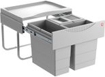 Pattumiera Da Cucina Hailo, Installazione Da Armadio Da 50 Cm, Pattumiera A 3 Scomparti