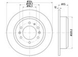 2X Hella 8DD 355 114-041 Disco Freno Asse Posteriore