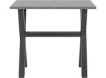 Bartisch MÄUsbacher, Schwarz (Schwarzstahl, Graphitfarben, Schwarzstahl), B:120Cm H:105Cm T:70Cm, Tische, Bartisch, Gestell In X-Form (Breite 120, 140 Oder 160 Cm)