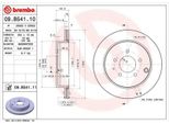 2X Brembo Disco Freno 09.B541.11 Per Mazda CX-7 (Er) Per Ford Usa Edge (U387)