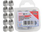 Bgs Inserti Filettati Di Ricambio M11 X 1,5 Mm 10 Pezzi - 9436-1