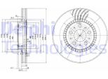 2X Disco Freno Delphi BG9514 Per Volvo V70 Ii (285) S60 I (384) S80 I (184)