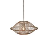 Good & Mojo HäNgeleuchte "Maui", Beige (Natur), 1, Ø 50Cm H: 23Cm, Leuchten, HäNgeleuchte