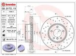 2X Disco Freno Brembo 09.9172.1X Per Bmw 5 Sedan (E60) 5 Touring (E61) 77Mm