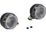 Set: 2 Indicatori Di Direzione Posteriori, Rotondo In Nero Con Vetro Bianco - Simson S50, S51, S70, SR50, SR80, Mz Etz, Ts