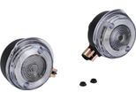 Set: 2 Indicatori Di Direzione Anteriori, Rotondo In Nero Con Vetro Bianco - Simson S50, S51, S70, SR50, SR80, Mz Etz, Ts