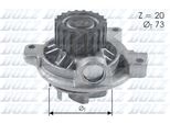 Pompa Refrigerante Dolz Pompa Acqua Per Vw Transporter Iv Bus (70B, 70C, 7DB, 7DK, 70J, 70K, 7DC, 7DJ) A280