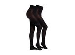 Feinstrumpfhose CAMANO Strumpfhose 2er Pack, Damen, Gr. 38/40, schwarz, 94% Polyamid, 6% Elasthan, Strumpfhosen Feinstrumpfhose