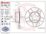 2X Disco Freno Brembo 09.C894.75 Per Bmw 5 Sedan (E60) 5 Touring (E61) 77Mm