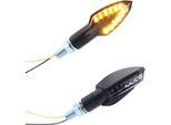 Mini Indicatori Di Direzione A Led Per Motocicletta Vinci, Nero, Colorati - Set Di 4