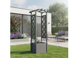 Arco Di Rose Mucola Con Fioriera Traliccio Colonna Di Rose Traliccio Di Legno Pergola Aiuto Arrampicata Colonna Di Rose - Grigio