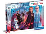 Puzzle Clementoni Z Disney Frozen 2 - 104 Elementy, Oficjalny Produkt Premium
