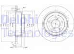2X Disco Freno Delphi BG2826 Per Subaru Forester (Sg) Forester (Sh) 67Mm 266Mm