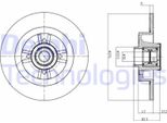 2X Disco Freno Delphi BG9030RS Per Renault Grand ScÉNic Ii (JM0/1_) 82 2Mm