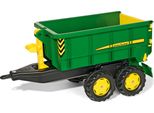 Rolly Toys Rimorchio John Deere Per Veicoli A Pedali, Rimorchio A Due Assi, Funzione Di Ribaltamento