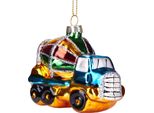 Brubaker Camion Betoniera Colorata - Guaina Natalizia In Vetro Dipinta A Mano - Decorazione Per L'albero Di Natale Figure Divertenti Decorazione Pendente Per L'albero - 8,5 Cm
