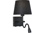 Italux Norte Lampada Da Parete Moderna Nero Opaco WL-1122-2-BL-BM-RO-BL