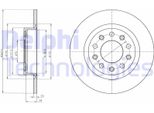 2X Disco Freno Delphi BG4315 Per Alfa Romeo Giulietta (940) 40 5Mm 264Mm