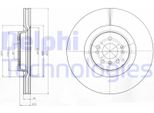 2X Disco Freno Delphi BG9060C Per MERCEDES-BENZ Gl (X164) 54 5Mm 375Mm