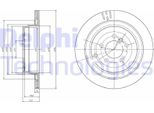 2X Disco Freno Delphi BG4021C Per Land Rover Range Rover Sport (L320) 75Mm