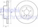 2X Disco Freno Delphi BG9162C Per Bmw Z4 Roadster (E89) 73 2Mm 330Mm