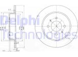 2X Disco Freno Delphi BG3102 Per Mitsubishi Colt Iv (Ca_A) 41Mm 260Mm