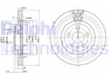 2X Disco Freno Delphi BG2844 Per Fiat Ulysse (179_) Scudo (220_)
