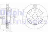 2X Disco Freno Delphi BG3852 Per Ford Focus (Daw Dbw) 52 8Mm 324Mm