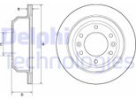 2X Disco Freno Delphi BG4692C Per Hyundai H-1 Travel (Tq) H-1 Cargo (Tq) 82 5Mm