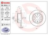 2X Disco Freno Brembo 08.D616.11 Per Skoda Octavia Iii Combi (5E5) 61Mm 253Mm