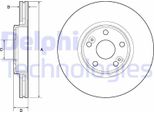 2X Disco Freno Delphi BG4746C Per Renault ScéNic I (JA0/1_ FA0_) 44Mm 300Mm