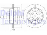 2X Disco Freno Delphi BG4223C Per Bmw Z4 Roadster (E89) 54Mm 300Mm