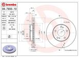 2X Disco Freno Brembo 09.7933.11 Per Nissan Maxima Qx (A33) Maxima Qx (A32)