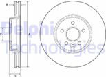 2X Disco Freno Delphi BG9184C Per Ford Mondeo V Estate (Cf) 50 9Mm 316Mm