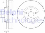 2X Disco Freno Delphi BG4803C Per Ford S-Max (Cj) Galaxy (Ck) 51 1Mm 300Mm