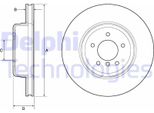 2X Disco Freno Delphi BG9163C Per Bmw 5 Sedan (E60) 5 Touring (E61) 77 2Mm