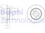 2X Disco Freno Delphi BG2694 Per Renault Laguna I (B56_ 556_) Safrane I (B54_)