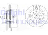 2X Disco Freno Delphi BG3934 Per Hyundai Getz (Tb) 48Mm 256Mm