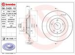 2X Disco Freno Brembo 08.C425.11 Per Mazda CX-5 (Ke Gh) CX-5 (Kf) CX-30 (Dm)