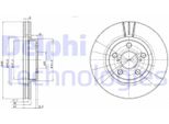 2X Disco Freno Delphi BG3347 Per Toyota Avensis Estate (_T22_) Avensis (_T22_)