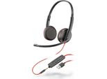 Poly Blackwire 3225 - Cuffie - Archetto - Chiamate E Musica - Nero - Binaurale - Digitale