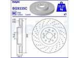 2X Disco Freno Delphi BG9335C Per Honda Civic Ix (Fk) 54 5Mm 350Mm