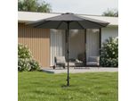 Ombrellone Mucola Ø3M Ombrellone Da Giardino Ruotabile A 360° Ombrellone Da Patio Ombrellone A Sbalzo Ombrellone Da Spiaggia - Grigio