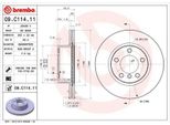 2X Disco Freno Brembo 09.C114.11 Per Bmw 1 Hatchback (F20) 3 Touring (F31)
