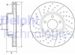 2X Disco Freno Delphi BG9234C Per Bmw 1 Hatchback (F20) 3 Touring (F31) 73 2Mm
