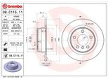 2X Disco Freno Brembo 08.C115.11 Per Bmw 1 Hatchback (F20) 1 Hatchback (F21)
