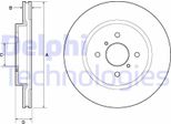 2X Disco Freno Delphi BG4750C Per Suzuki Swift Iv (Fz Nz) 40Mm 272Mm